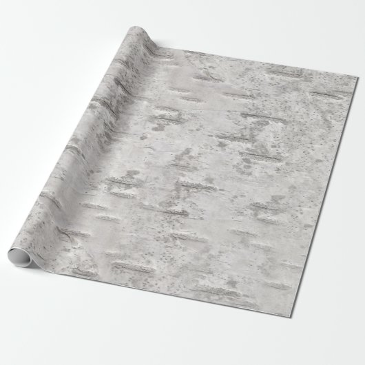 Birch Bark Texture Cadeaupapier (Uitgerold)