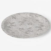 Birch Bark Texture Papieren Bordje (Gekanteld)