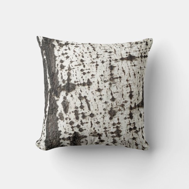 Birch bark tree kussen (Voorkant)