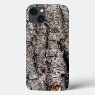 Birch Bark Tree Wood Fotobemonsterd textuur-effect iPhone 13 Hoesje