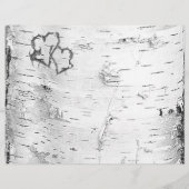 Birch Bark Wedding Ceremony Programma's Gevouwen (Achterkant)