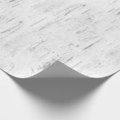 Birch Bark Wit Rustiek Vakantie Gift Cadeaupapier (Hoek)