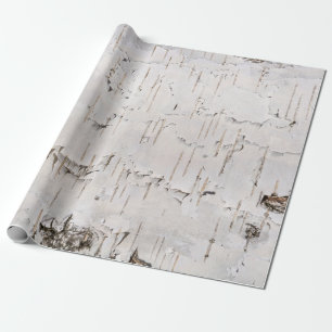 Birch Bark Wit Rustiek Vakantie Gift Cadeaupapier
