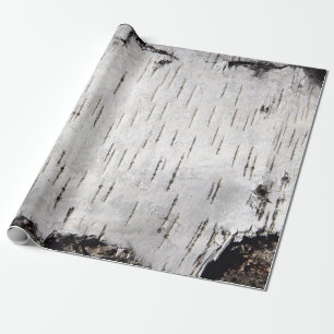 Birch Bark Wit Rustiek Vakantie Gift Cadeaupapier