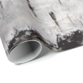 Birch Bark Wit Rustiek Vakantie Gift Cadeaupapier (Rol Hoek)