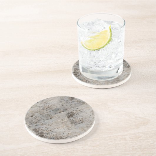 Birch Bark Zandsteen Onderzetter (Zijkant)