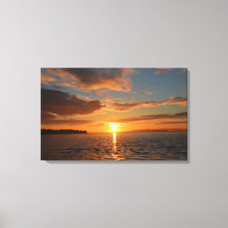 Birch Bay Washington Sunset Canvas Afdruk