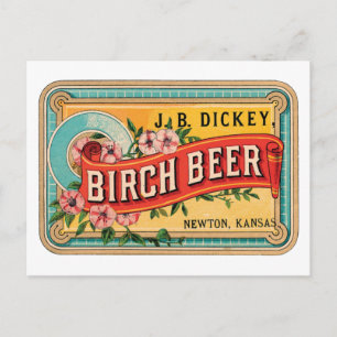 Birch Beer JB Dickey, Newton Kansas Briefkaart