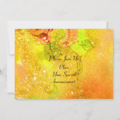 BIRCH-BOMEN IN TUSCANY, groene bruine geelsparken Kaart (Achterkant)