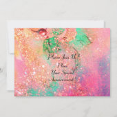 BIRCH-BOMEN IN TUSCANY, groene roze goudsparken Kaart (Achterkant)