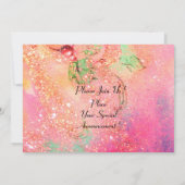 BIRCH-BOMEN IN TUSCANY, groene roze goudsparken Kaart (Achterkant)