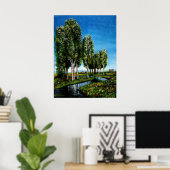 BIRCH BOMEN IN TUSCANY POSTER (Thuiskantoor)