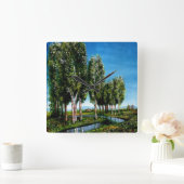 BIRCH BOMEN IN TUSCANY VIERKANTE KLOK (Huis)