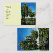 BIRCH BOMEN IN TUSCANY VISITEKAARTJE (Voorkant / Achterkant)