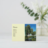 BIRCH BOMEN IN TUSCANY VISITEKAARTJE (Staand voorkant)