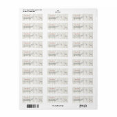 Birch Bossen Deer Holiday Return Label (Full Sheet)