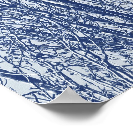 Birch Branches - Cyanotype-effect Poster (Hoek)