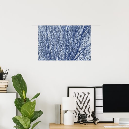 Birch Branches - Cyanotype-effect Poster (Thuiskantoor)