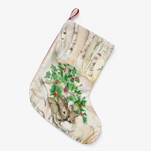 Birch Bunnies Kleine Kerstsok (Voorkant (Hangend))