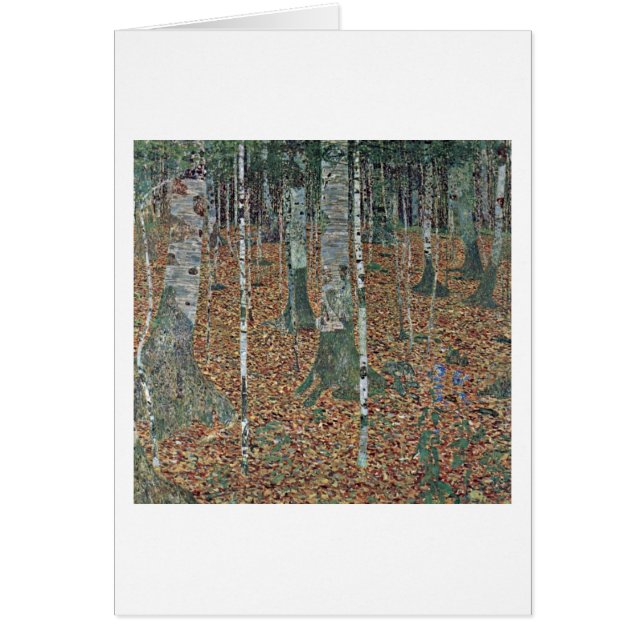 Birch door Gustav Klimt (Voorkant)