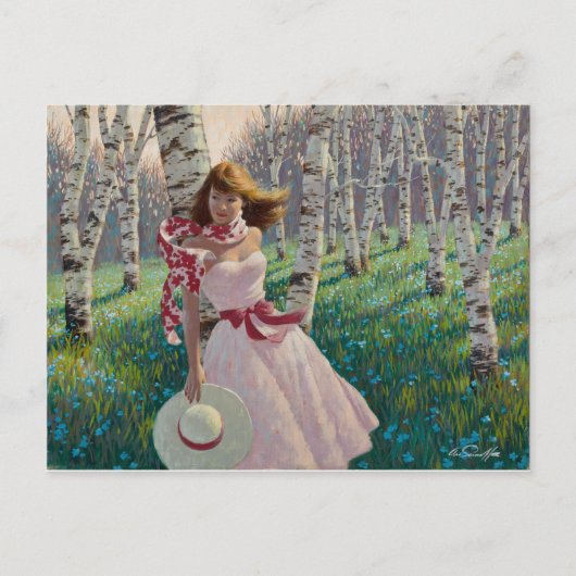Birch Forest Briefkaart (Voorkant)