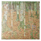 Birch Forest by Gustav Klimt Tegeltje (Voorkant)