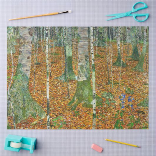 Birch Forest by Gustav Klimt Tissuepapier (Craft)