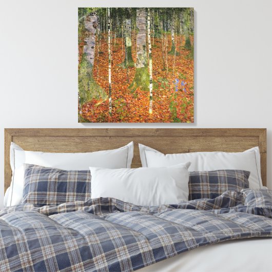 Birch Forest Canvas Afdruk (Insitu (Slaapkamer))