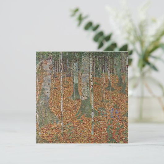 Birch Forest van Gustav Klimt, Art Nouveau (Staand voorkant)