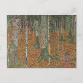 Birch Forest van Gustav Klimt,  Art Nouveau Briefkaart (Voorkant)