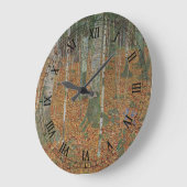 Birch Forest van Gustav Klimt,  Art Nouveau Grote Klok (Hoek)