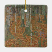 Birch Forest van Gustav Klimt,  Art Nouveau Keramisch Ornament (Achterkant)