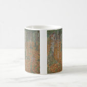Birch Forest van Gustav Klimt,  Art Nouveau Koffiemok (Center)