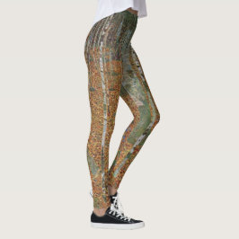 Birch Forest van Gustav Klimt, Art Nouveau Leggings