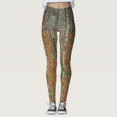 Birch Forest van Gustav Klimt,  Art Nouveau Leggings (Voorkant)