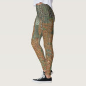 Birch Forest van Gustav Klimt,  Art Nouveau Leggings (Links)
