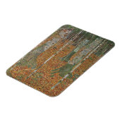 Birch Forest van Gustav Klimt,  Art Nouveau Magneet (Linkerzijde)