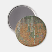 Birch Forest van Gustav Klimt, Art Nouveau Magneet (Voorkant / Achterkant)