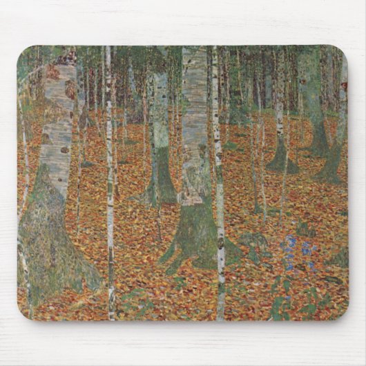 Birch Forest van Gustav Klimt,  Art Nouveau Muismat (Voorkant)