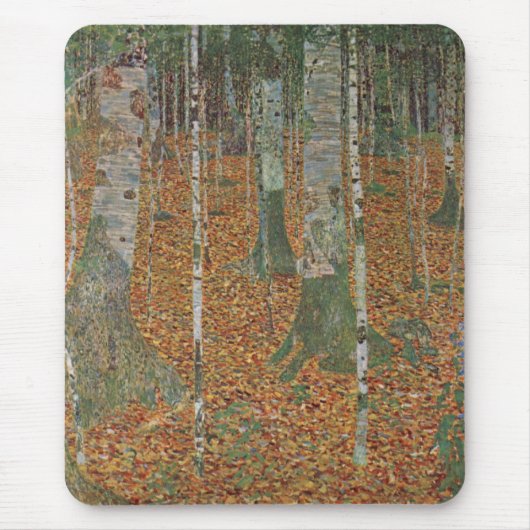 Birch Forest van Gustav Klimt,  Art Nouveau Muismat (Voorkant)