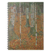 Birch Forest van Gustav Klimt, Art Nouveau Notitieboek (Voorkant)