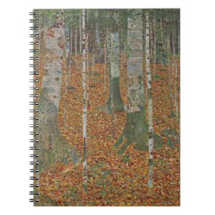 Birch Forest van Gustav Klimt, Art Nouveau Notitieboek
