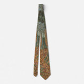 Birch Forest van Gustav Klimt, Art Nouveau Stropdas (Achterkant)