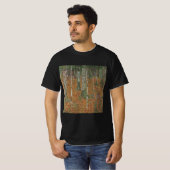 Birch Forest van Gustav Klimt,  Art Nouveau T-shirt (Voorkant volledig)