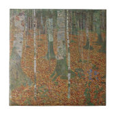 Birch Forest van Gustav Klimt,  Art Nouveau Tegeltje (Voorkant)