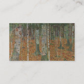 Birch Forest van Gustav Klimt,  symbolisme Visitekaartje (Achterkant)