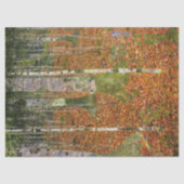 Birch Forest van Gustav Klimt Tissue Paper Tissuepapier (Voorkant)