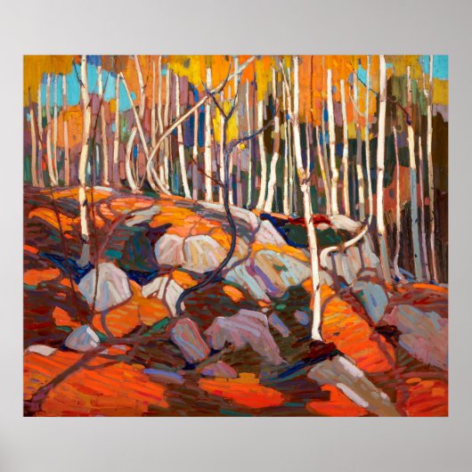 Birch Grove, herfst | Tom Thompson | Poster (Voorkant)