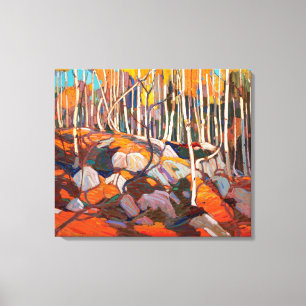 Birch Grove, herfst   Tom Thomson   Canvas Afdruk