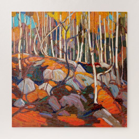 Birch Grove, herfst | Tom Thomson | Legpuzzel (Verticaal)